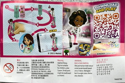 Barbie you can be anything 2023 (Hongkong) Beipackzettel