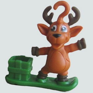 Snowboard Reindeer