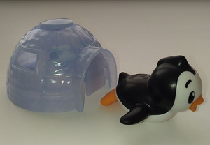 Penguin in Igloo